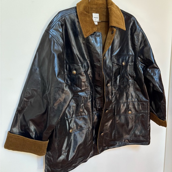 NWOT Maeve Patent Chore Jacket Size Small - Picture 6 of 15